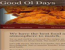 Tablet Screenshot of goodoldays.net